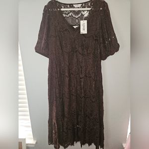 Estelle Chocolate Lace Dress